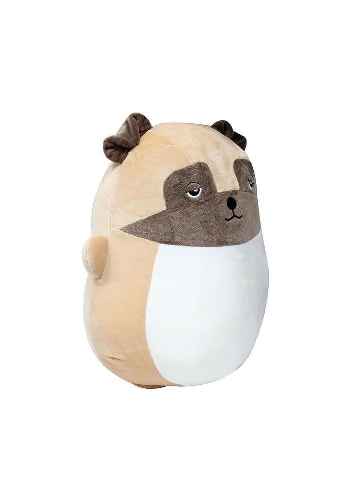 DAISO Eng Hug Pillow - Dog White Brown - Image 2